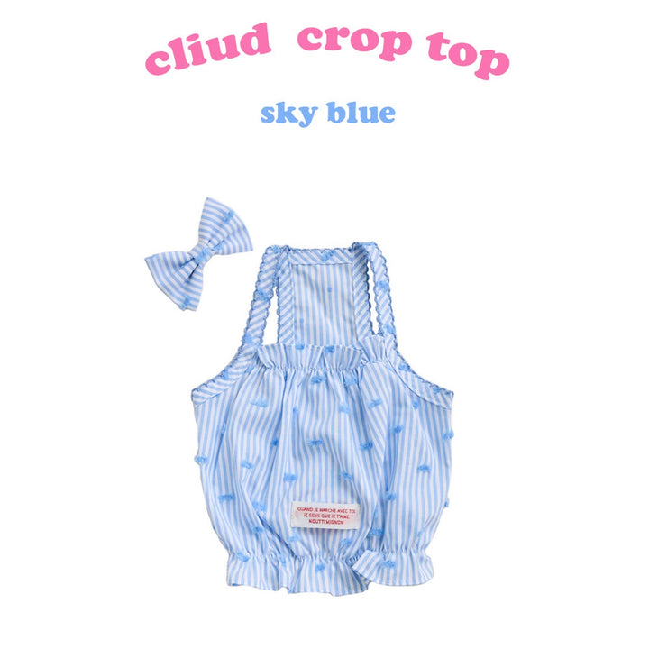 ※予約販売【noutti】Cliud crop top（Sky Blue）