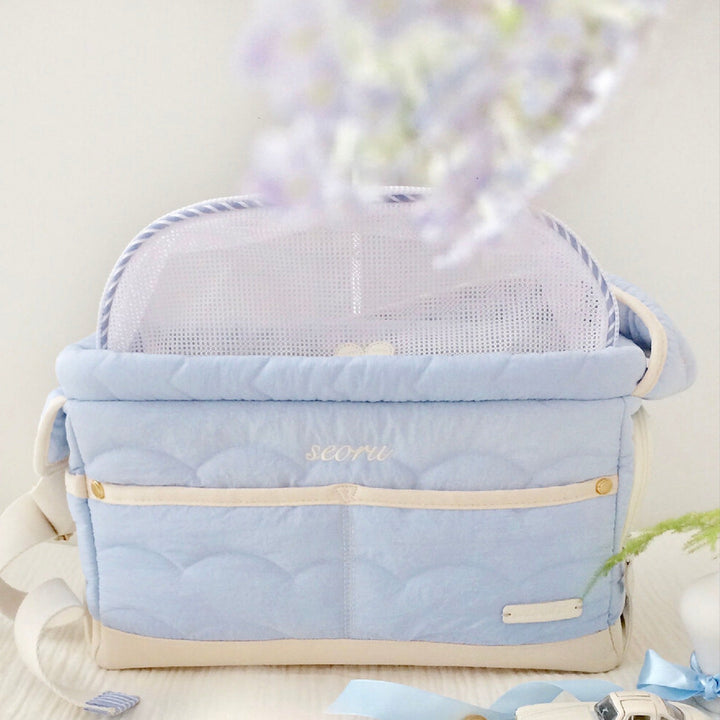 ※予約販売【seoru】cozy veru bag（Blue）
