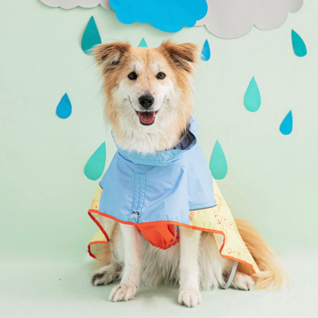 ※予約販売【BITE ME】New easy-peasy raincoat Large dog (Puppy)