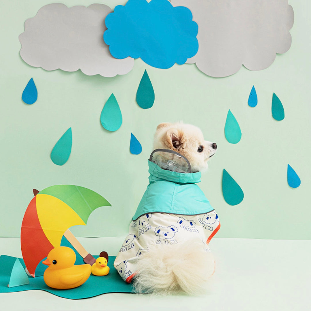 ※予約販売【BITE ME】New easy-peasy raincoat (Koala)