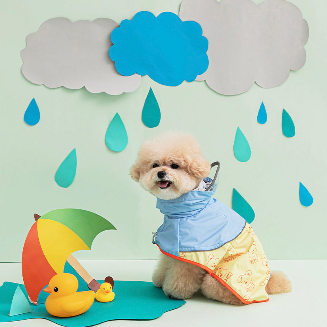 ※予約販売【BITE ME】New easy-peasy raincoat (Puppy)