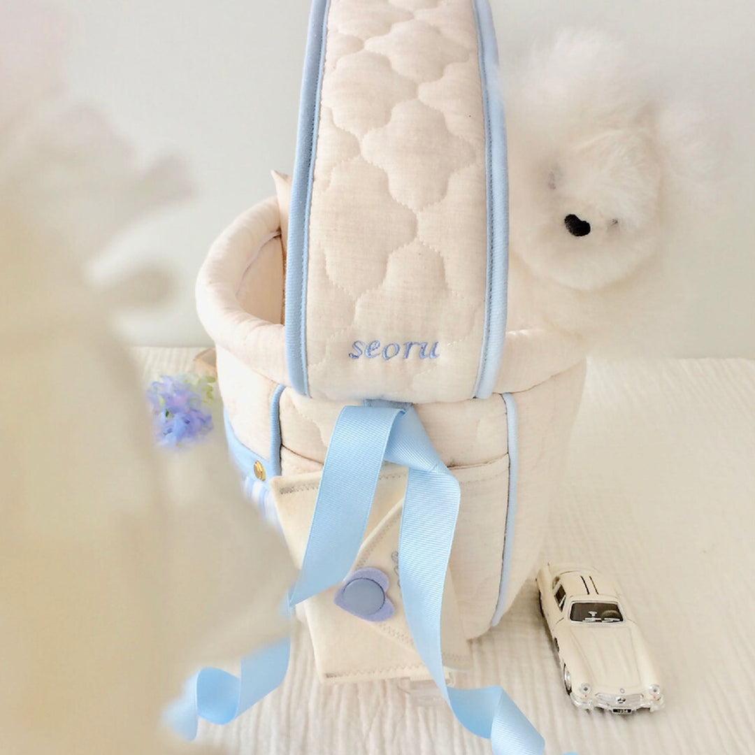 ※予約販売【seoru】Mesh Valentine bag（Blue）