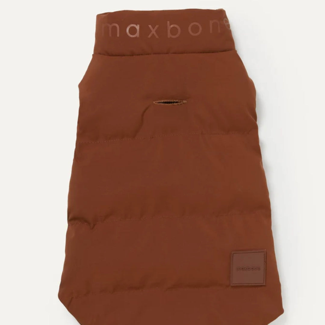 ※予約販売【max bone】Arabella Puffer Vest（Brown）