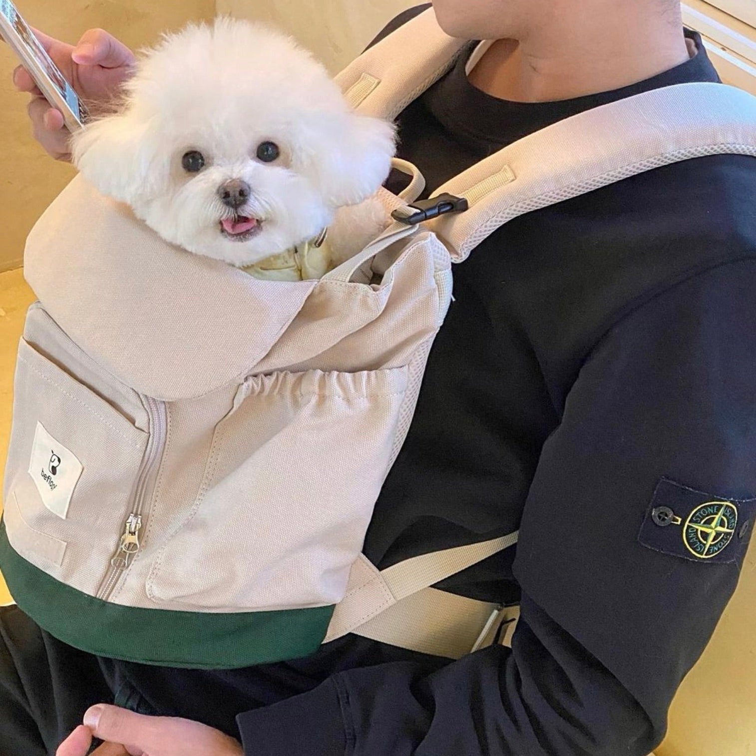 値下げしました！【befloof】 Forebag (Ivory）フロントバッグ 値下げしました！【befloof】 Forebag (Ivory）フロントバッグ
