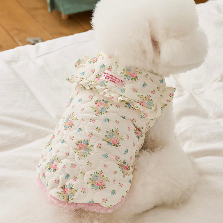 ※予約販売【noutti】Romantic flower vest（Ivory）