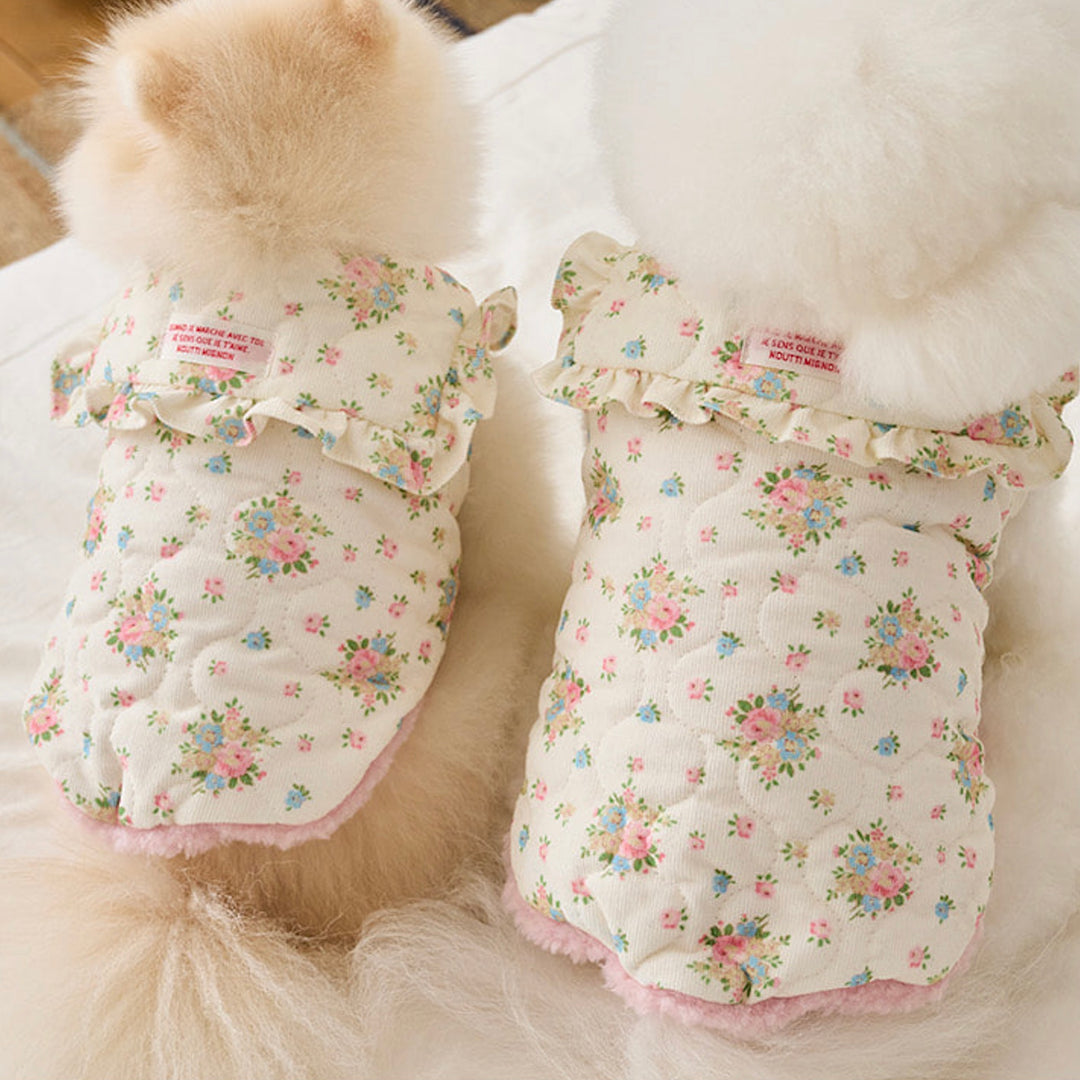 ※予約販売【noutti】Romantic flower vest（Ivory）