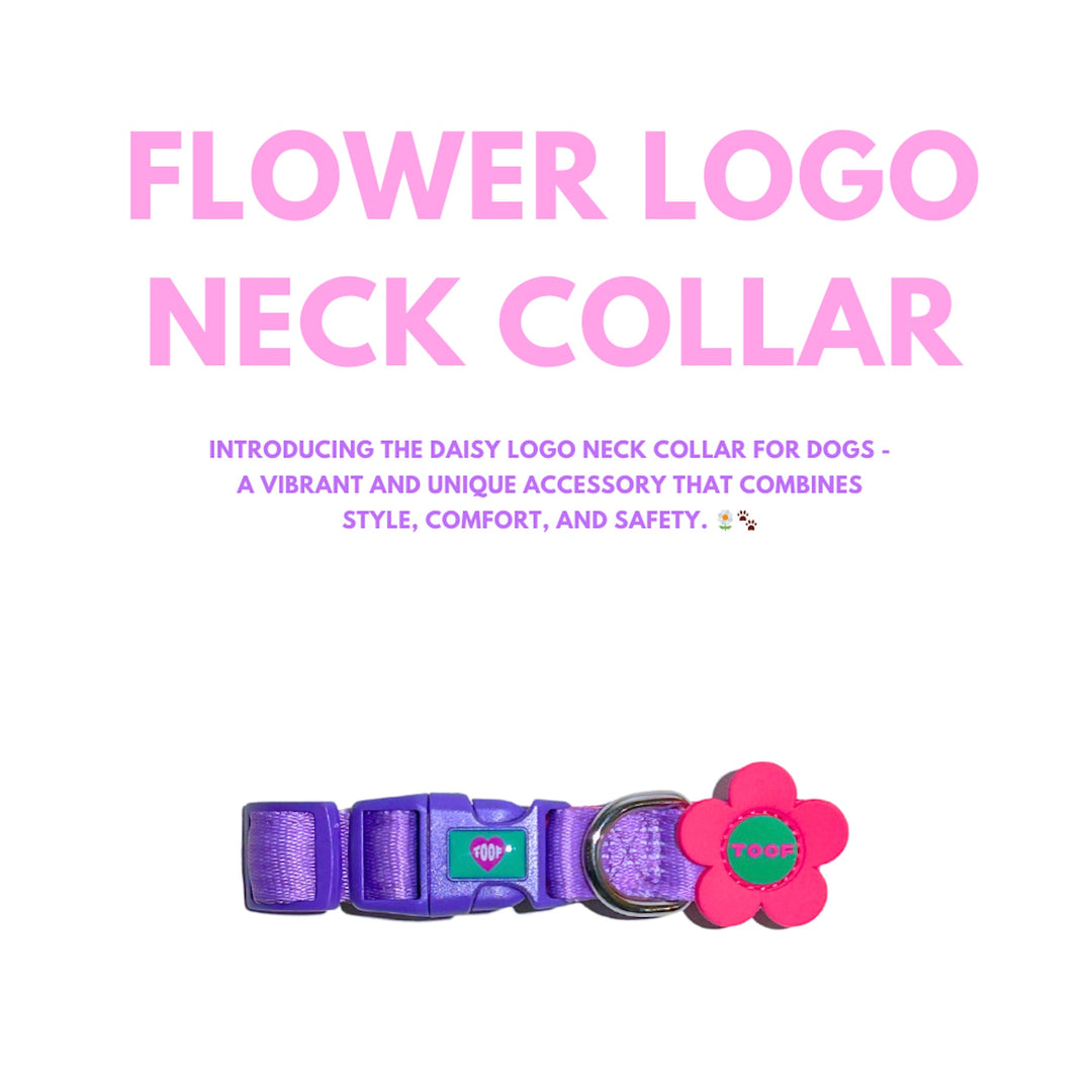 ※予約販売【TOOF】FLOWER LOGO NECK COLLAR（(PURPLE/PINK）