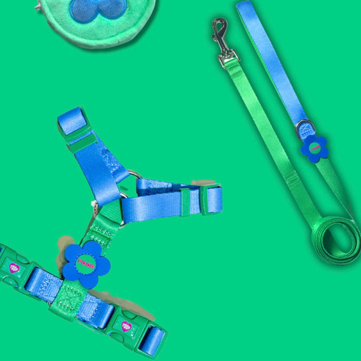 即納【TOOF】Flower Logo H Harness（GREEN / BLUE）