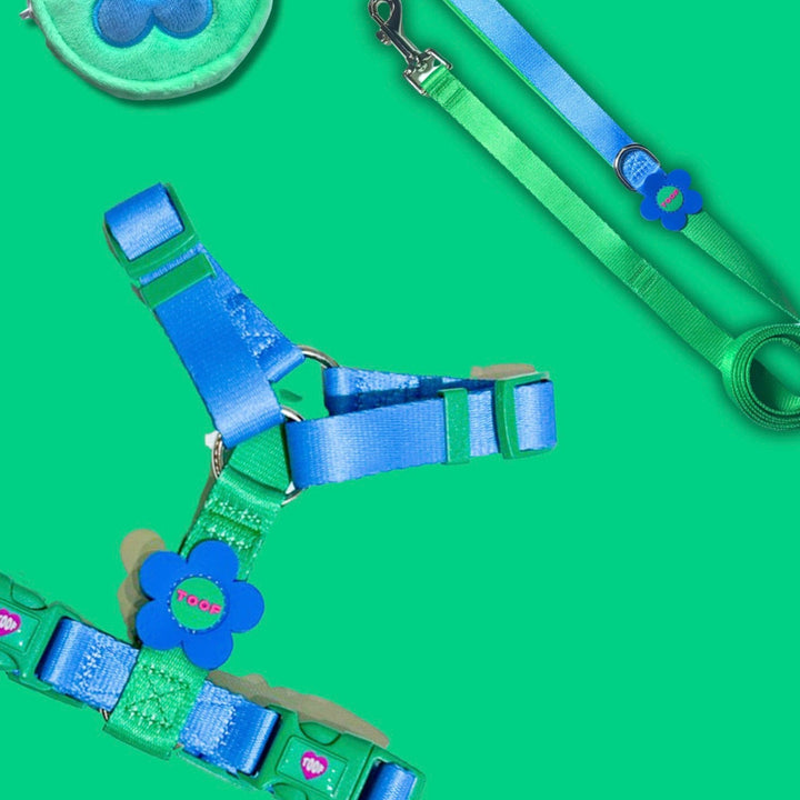 即納【TOOF】Flower Logo H Harness（GREEN / BLUE）