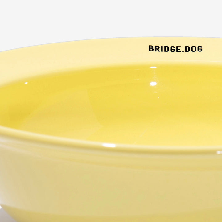 ※予約販売【BRIDGE.DOG】BRIDGE BIG DISH（BABY YELLOW）艶あり