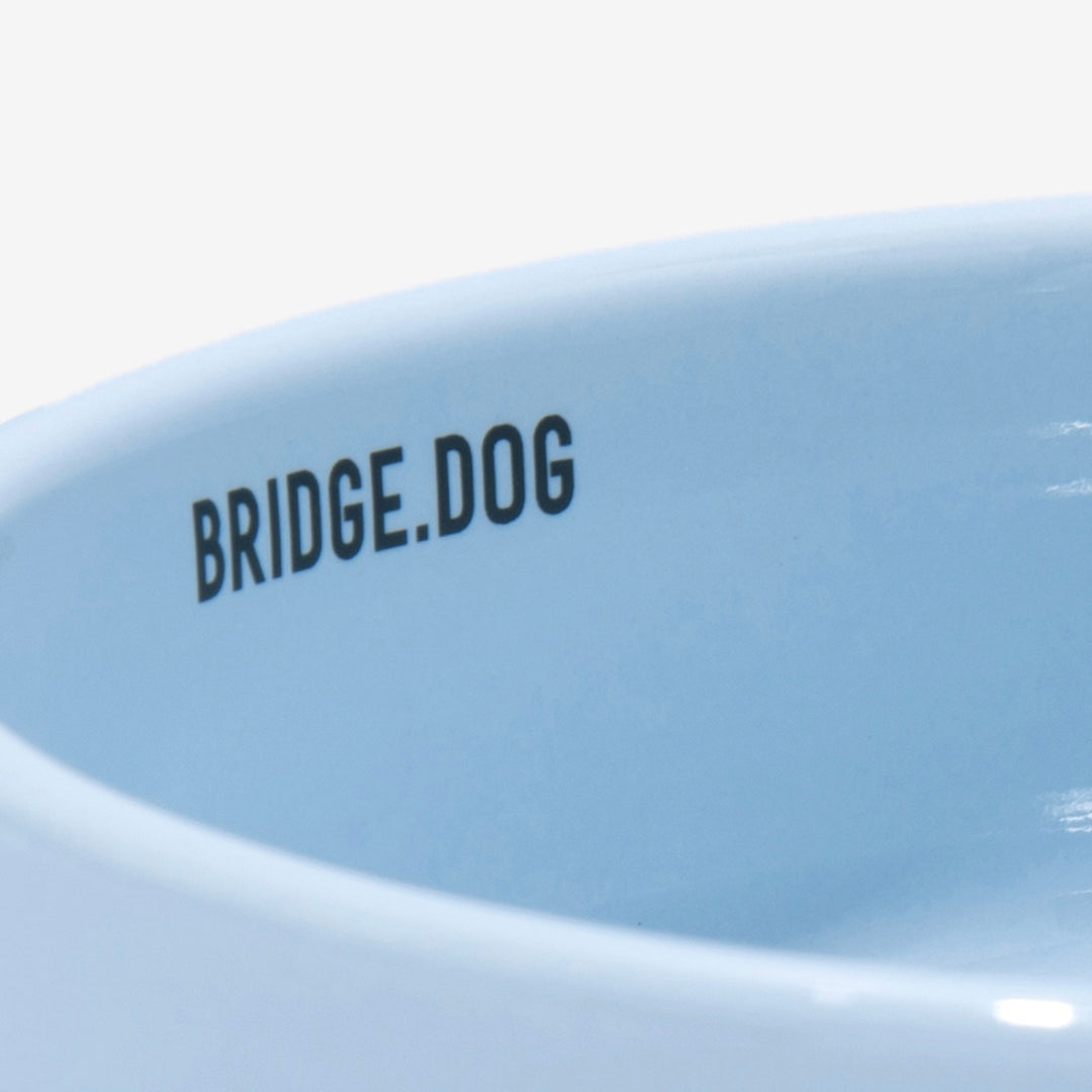※予約販売【BRIDGE.DOG】BRIDGE BASIC BOWL（BABY BLUE）艶あり