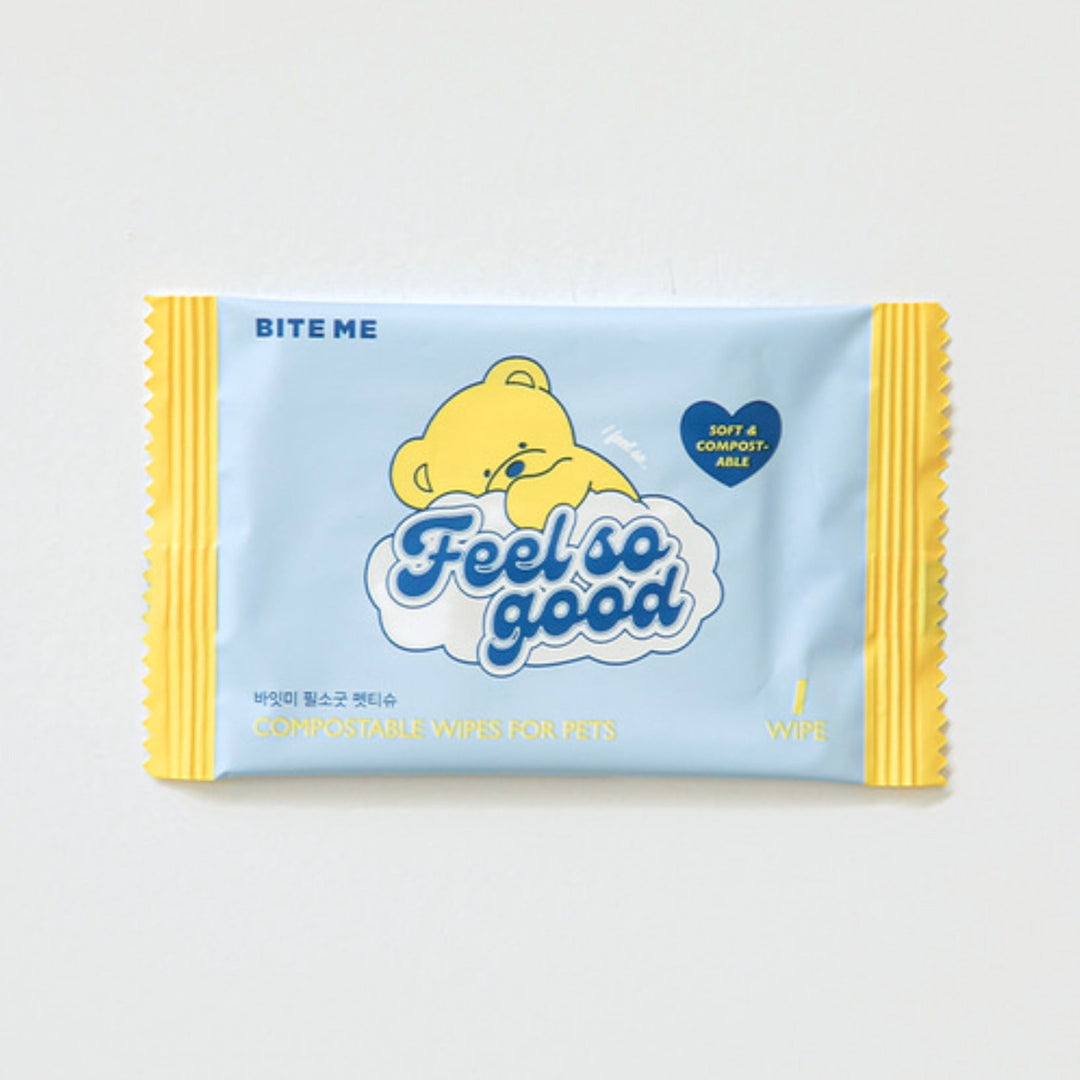 即納【BITE ME】Feel So Good Wet Tissue Portable 50pcs set