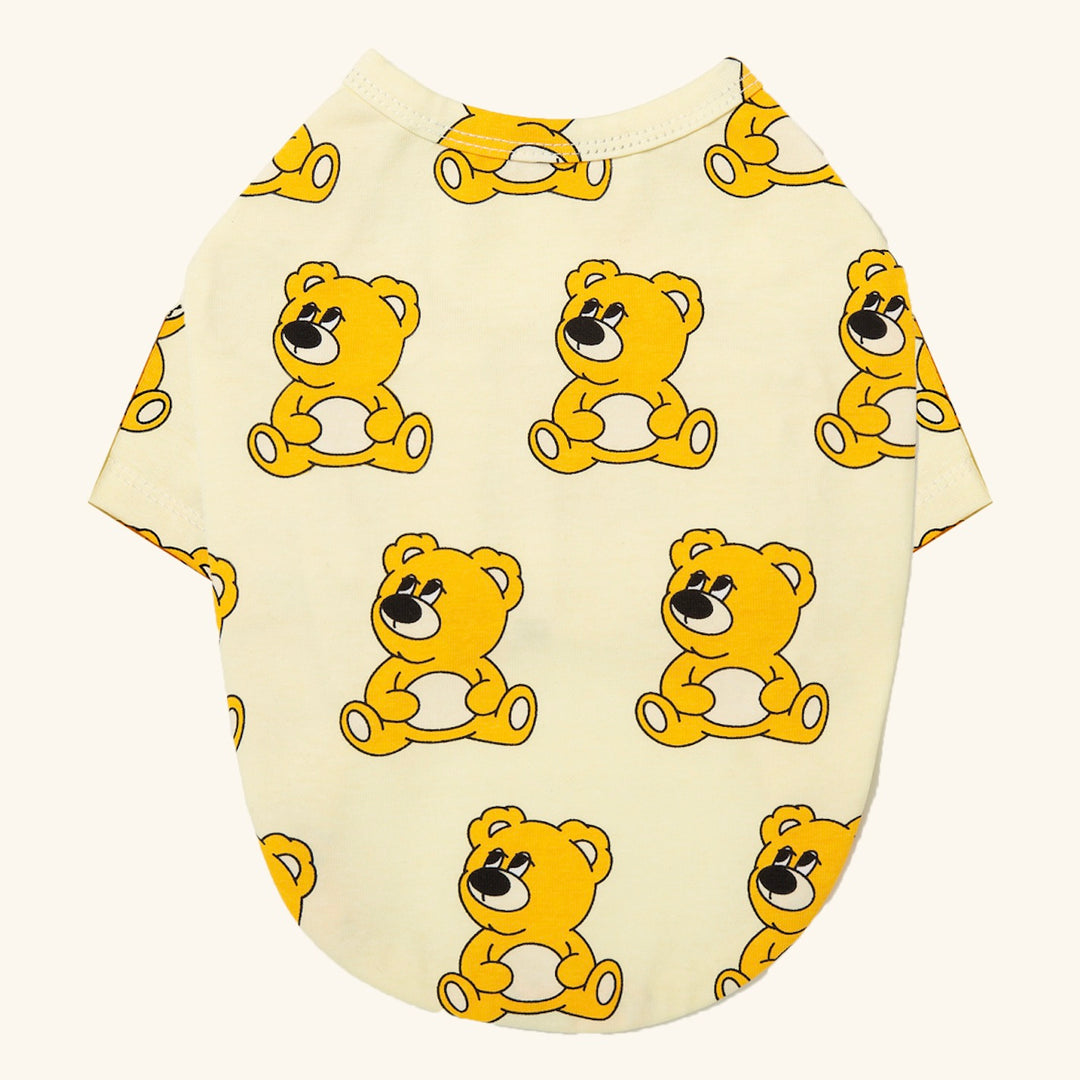 ※予約販売【andblank】Joy Bear T-shirt（Yellow）