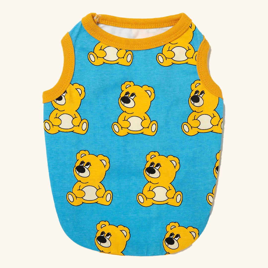 ※予約販売【andblank】Joy Bear Sleeveless（Blue）