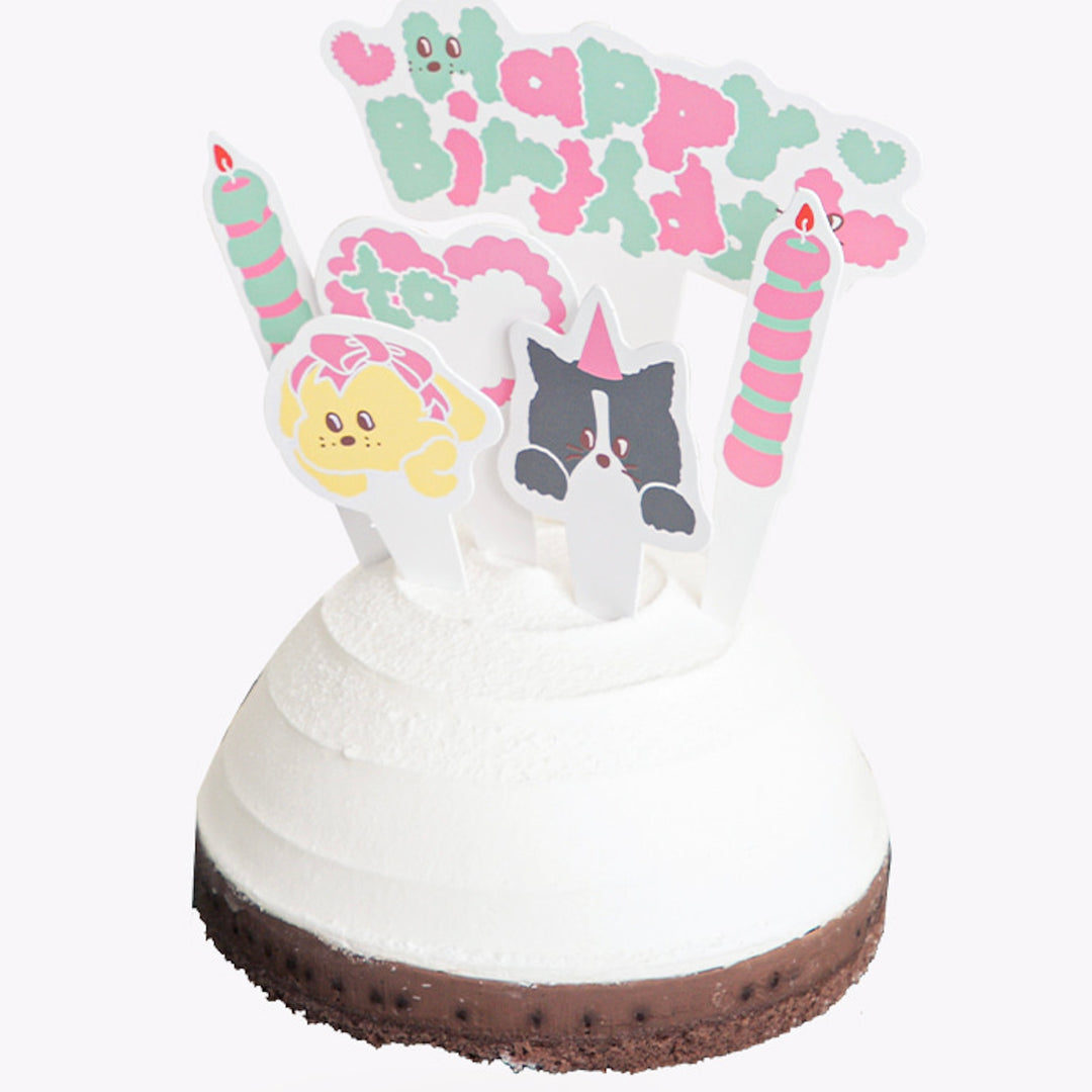 ※予約販売【BITE ME】Monthly Biteme December - Cake decoration (Love/Congrats)