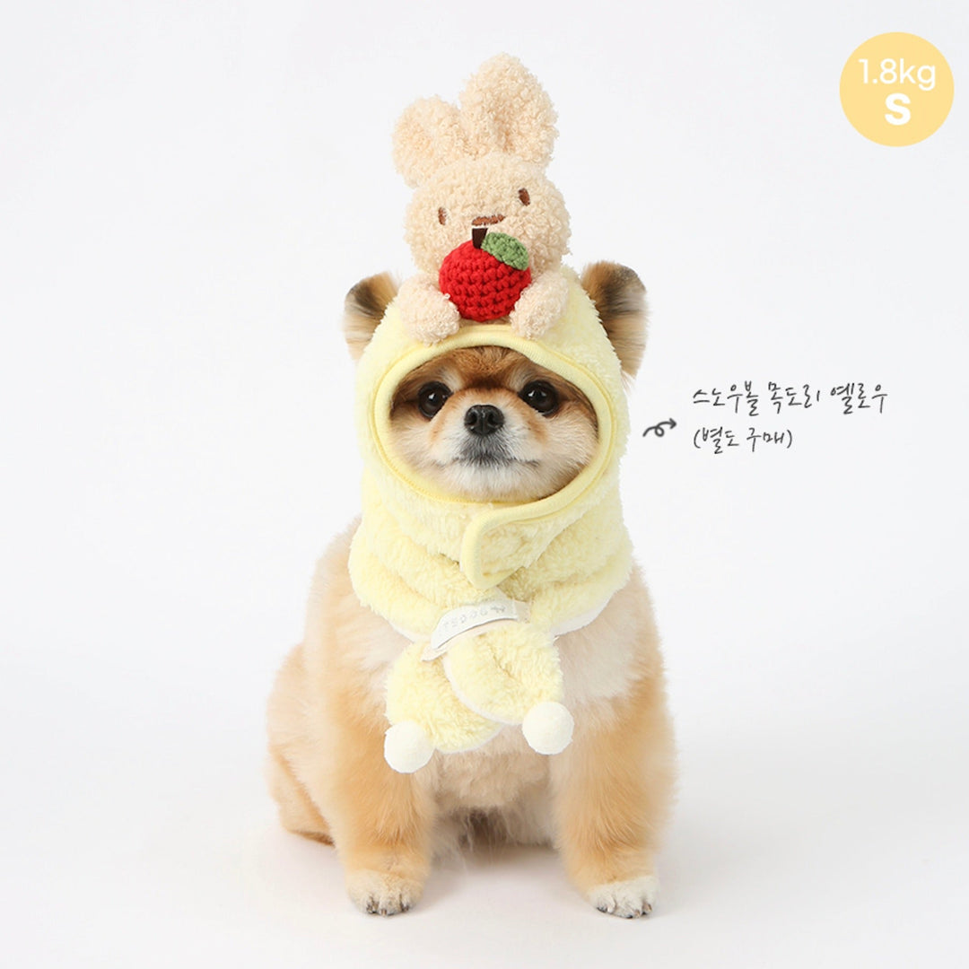 ※予約販売【ITS DOG】Apple knit Hat（Rabbit Violet）