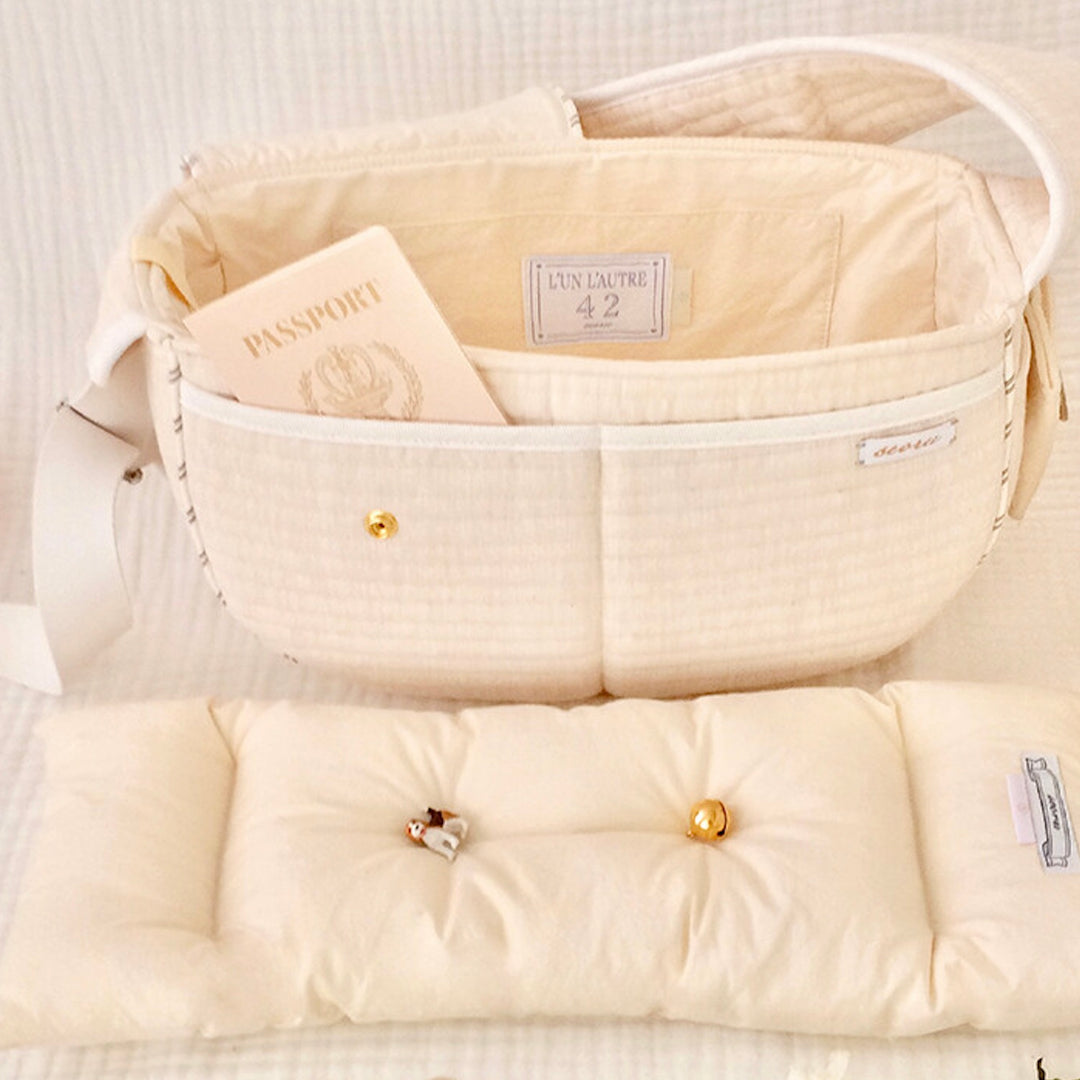 ※予約販売【seoru】Classic shell pet bag（beige）