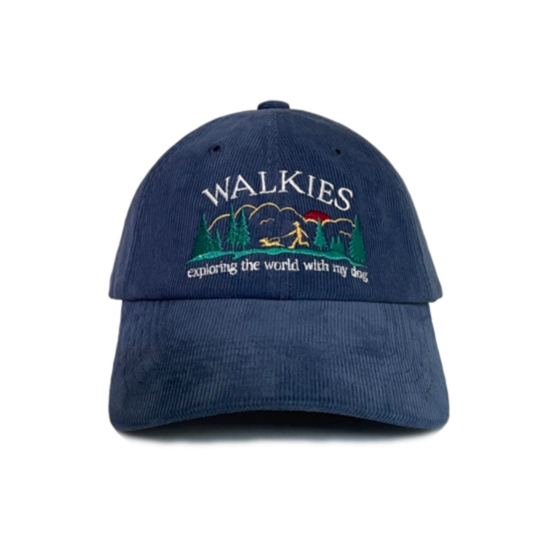 ※予約販売【FREDDIE TALE】WALKIES corduroy ball cap for human（Navy）