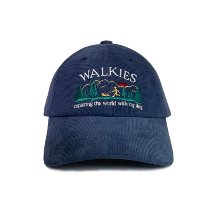 ※予約販売【FREDDIE TALE】WALKIES corduroy ball cap for human（Navy）