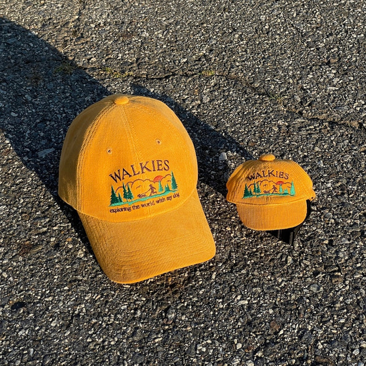 ※予約販売【FREDDIE TALE】WALKIES corduroy ball cap for human（Yellow）