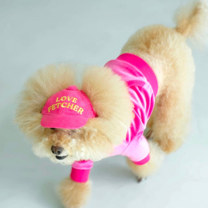 ※予約販売【FREDDIE TALE】LOVE FETCHER CORDUROY BALL CAP（Pink）