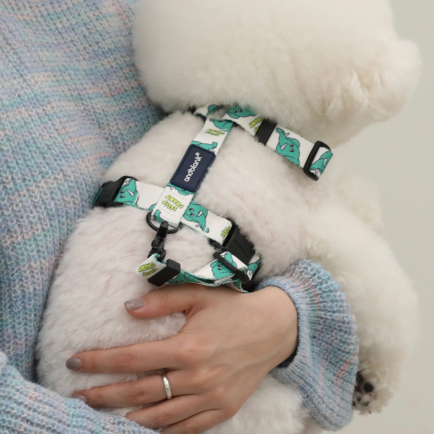 【andblank】Jelly elephant ハーネスLサイズ&リードセット 海外犬服 高品質なインポートのドッグウェア通販 