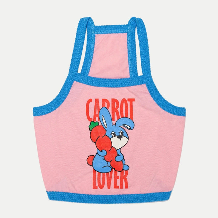 即納【andblank】Carrot Bunny crop top（Pink）