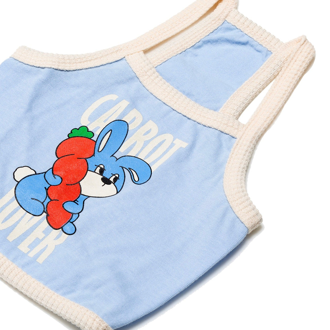 ※予約販売【andblank】Carrot Bunny crop top（Skyblue）