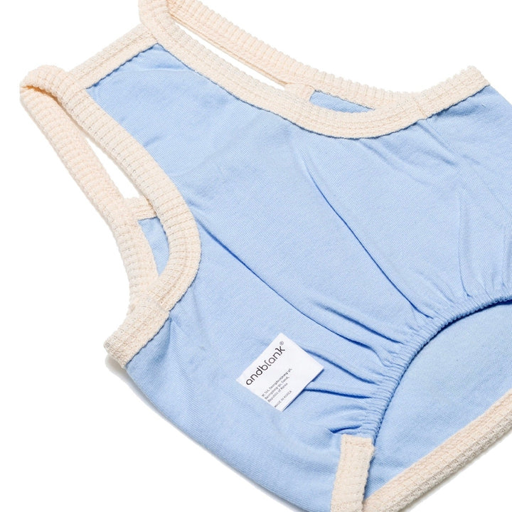 ※予約販売【andblank】Carrot Bunny crop top（Skyblue）