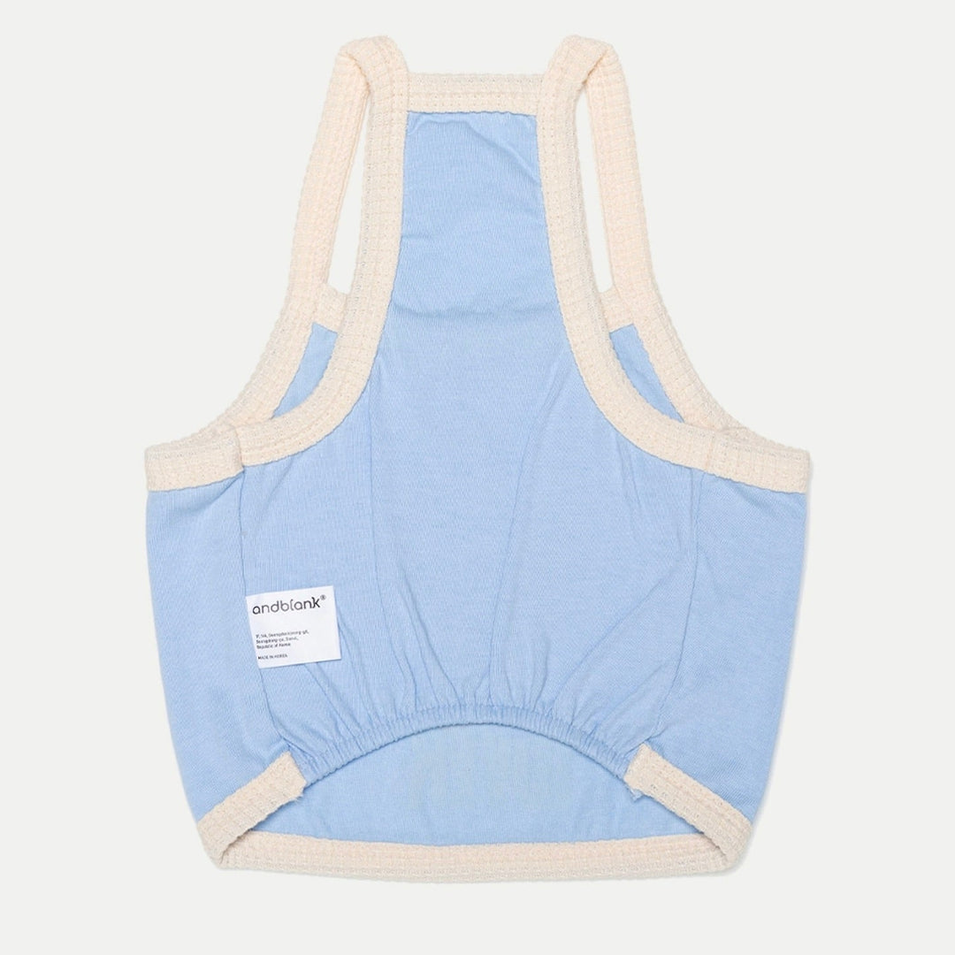 ※予約販売【andblank】Carrot Bunny crop top（Skyblue）