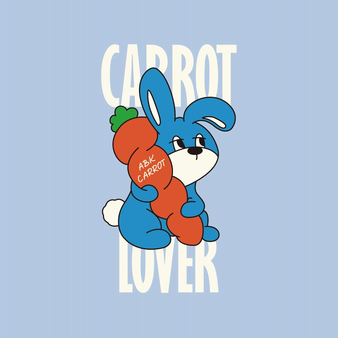 ※予約販売【andblank】Carrot Bunny crop top（Skyblue）