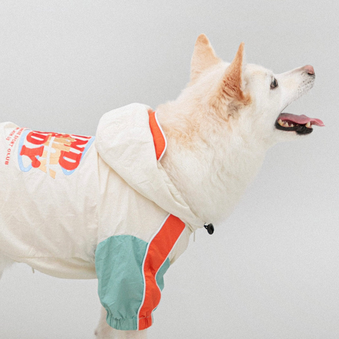 ※予約販売【BITE ME】Runday Wind Breaker - Large Dog（Ivory）