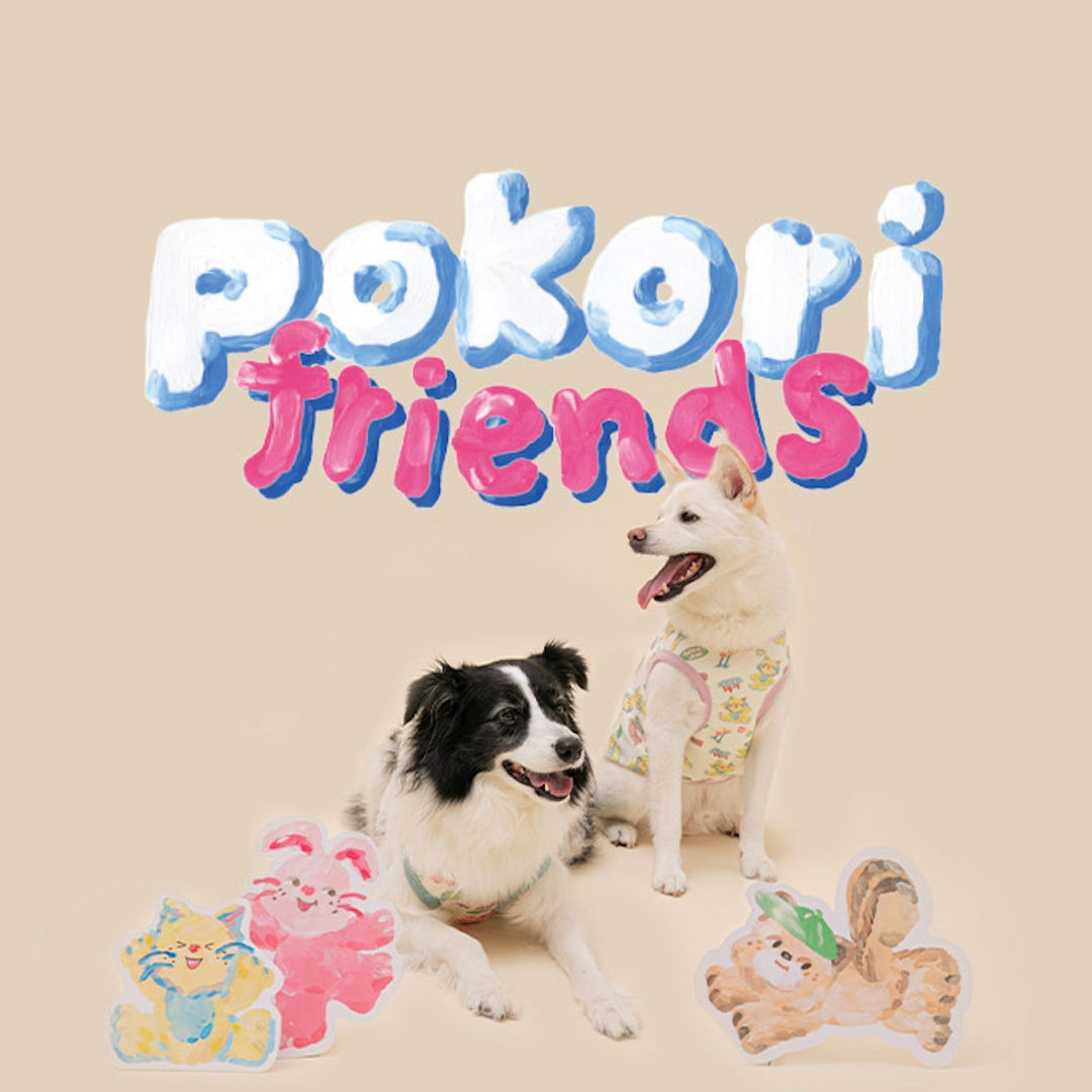 ※予約販売【BITE ME】BITE ME × Pokori Friends Sleeveless - Large Dog（Yellow）