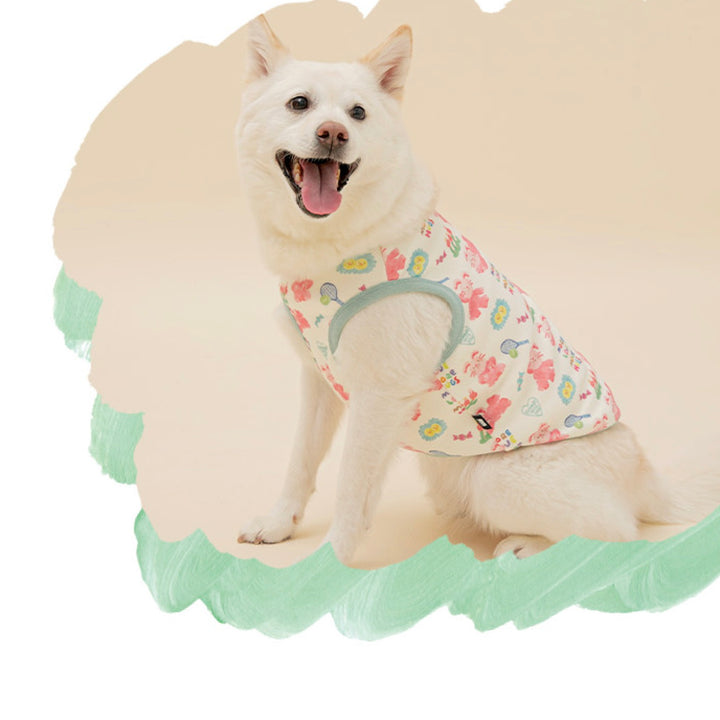 ※予約販売【BITE ME】BITE ME × Pokori Friends Sleeveless - Large Dog（Mint）