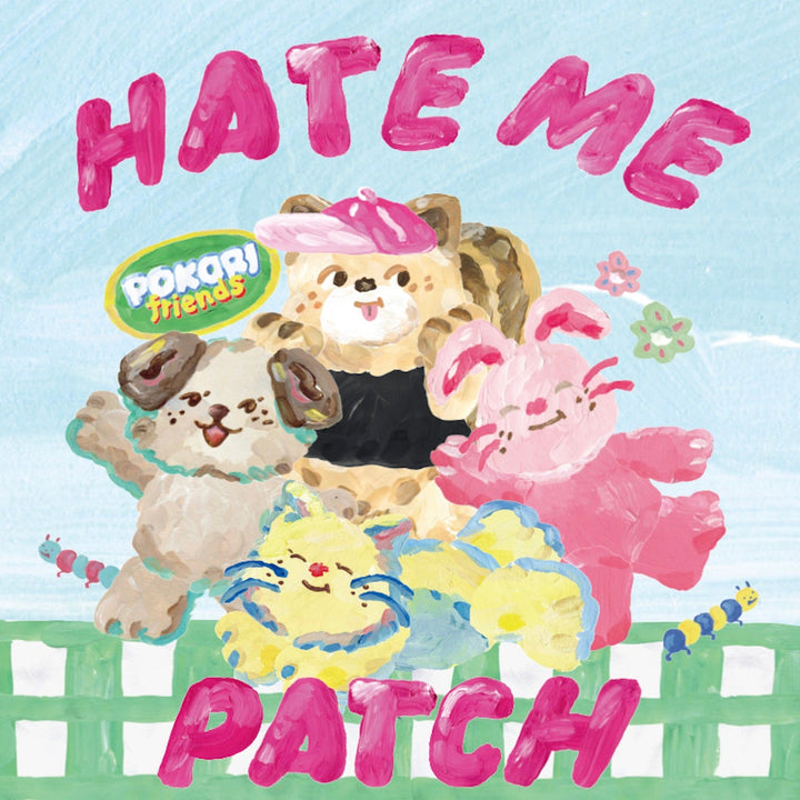 即納【BITE ME】BITE ME × Pokori Friends Hateme patch 18pcs