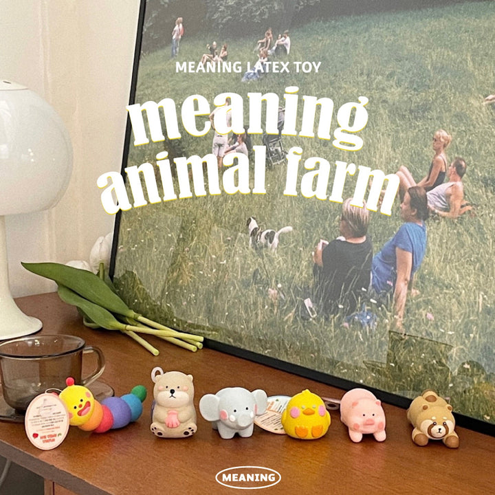 ※予約販売【meaningless】ANIMAL FARM LATEX TOY（LARVA）