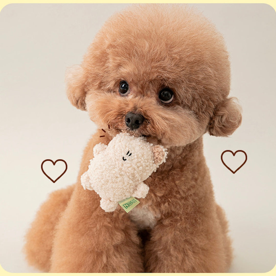 ※予約販売【BITE ME】BonBon Green Furry Friends Mini Squeaky toy