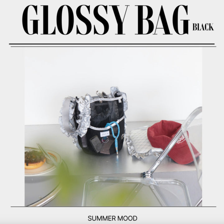 ※予約販売【GET BACK】Luv glossy walking bag（Black）