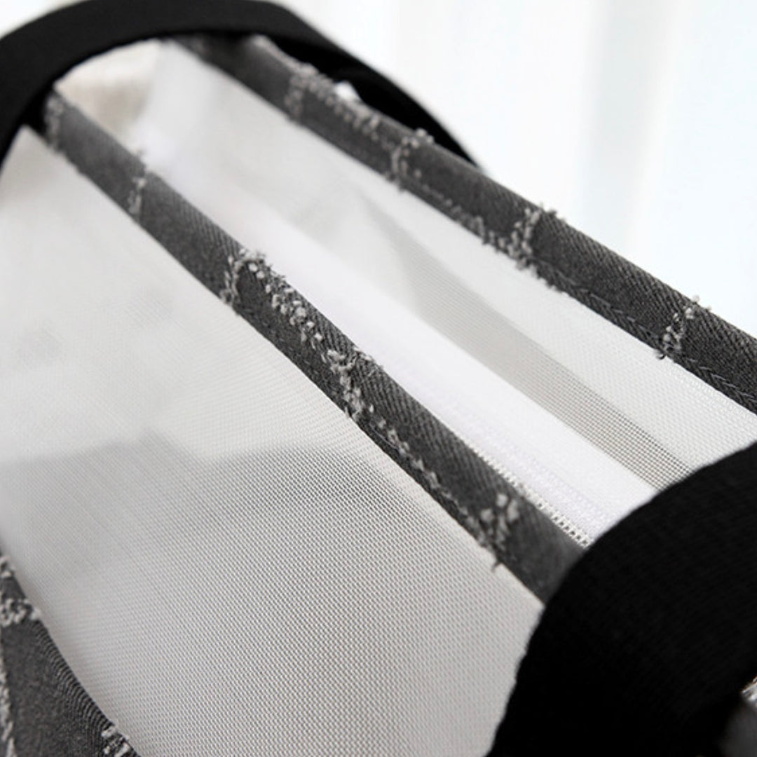 ※予約販売【WandookongMom】Air Breeze Quilting Diamond Bag ネーム刺繍入りキャリーバッグ（Charcoal Gray）