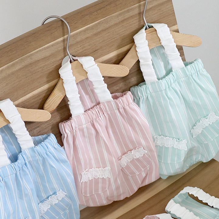 ※予約販売【near by us】chouchou romper（baby mint）