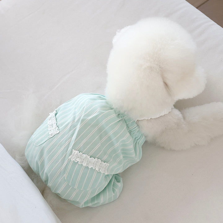 ※予約販売【near by us】chouchou romper（baby mint）