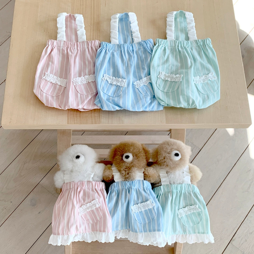 ※予約販売【near by us】chouchou romper（baby mint）