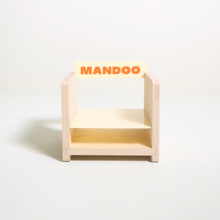 ※予約販売【Amob】Puppy Naming Tableware Wood Table（小型犬・猫用）