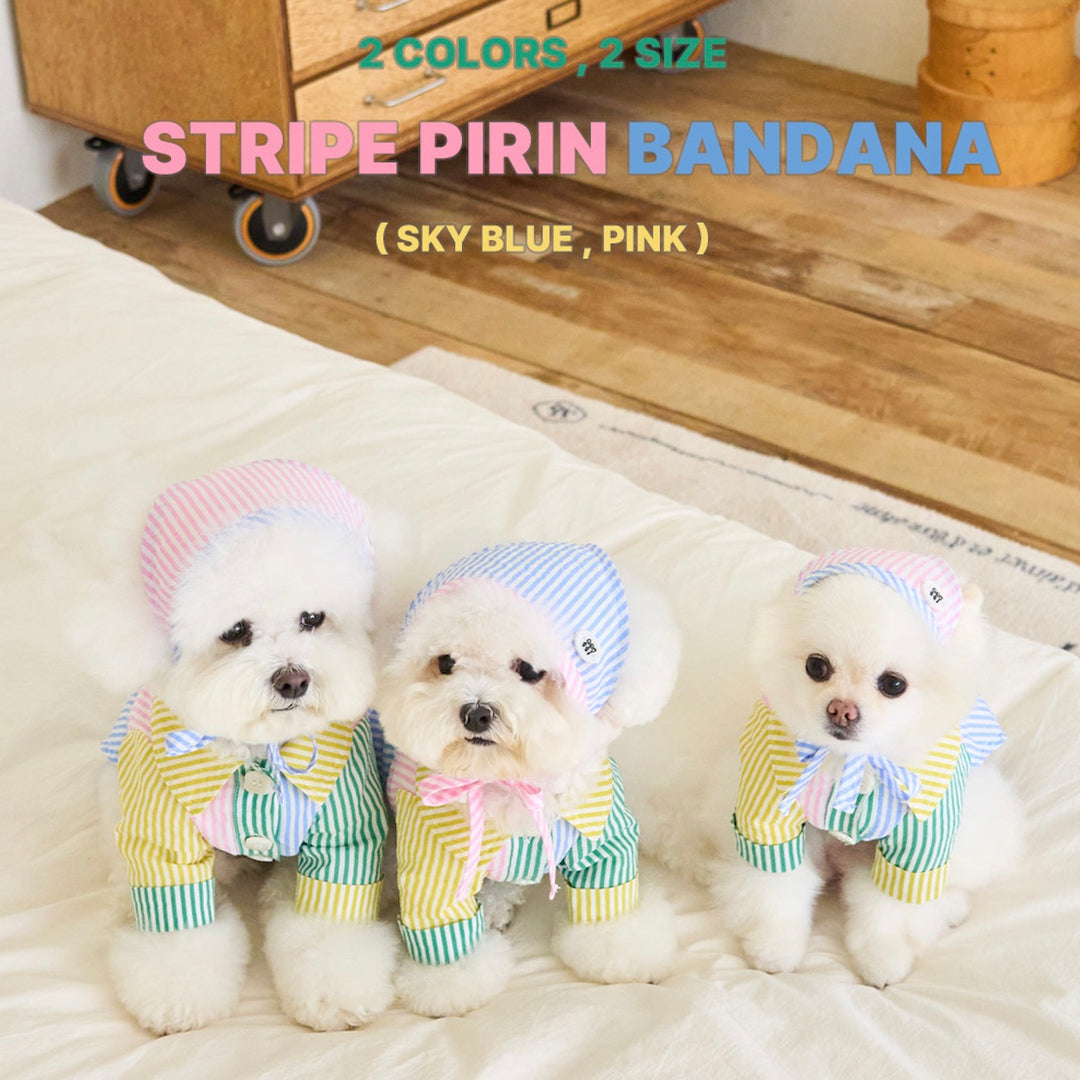 ※予約販売【noutti】Stripe Pirin Bandana