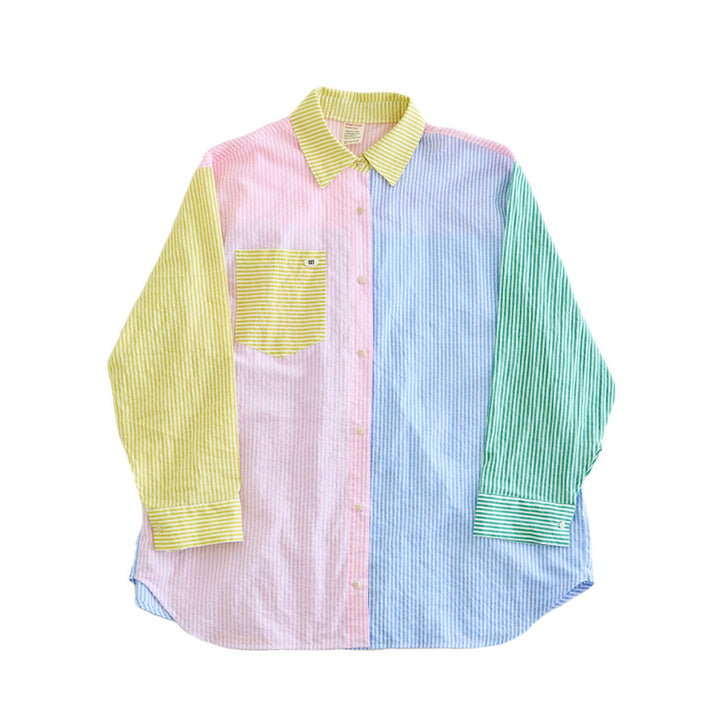 ※予約販売【noutti】Stripe Pirin Shirt MOM