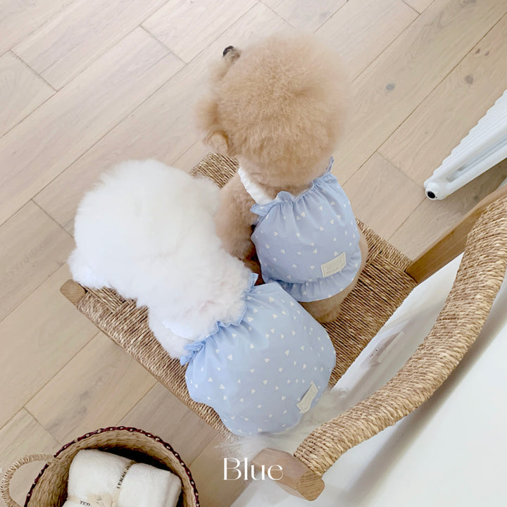 ※予約販売【near by us】Heart Romper（Blue）