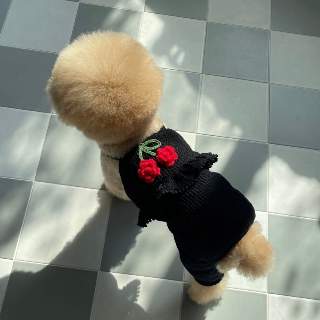 ※予約販売【FREDDIE TALE】Roseberry baby romper（Balck）