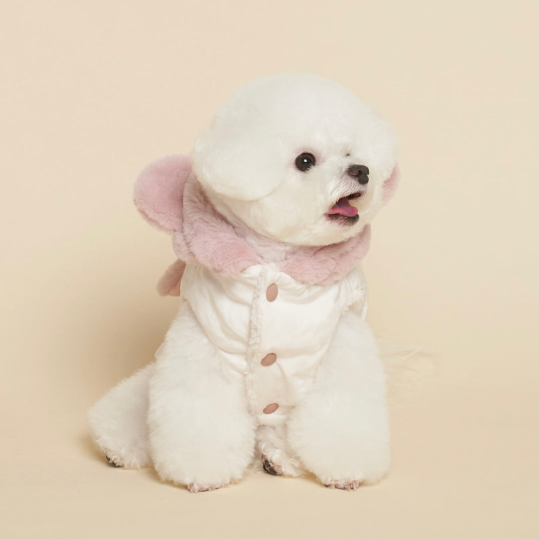 ※予約販売【meaningless】Bodle Padding（Ivory / Pink）