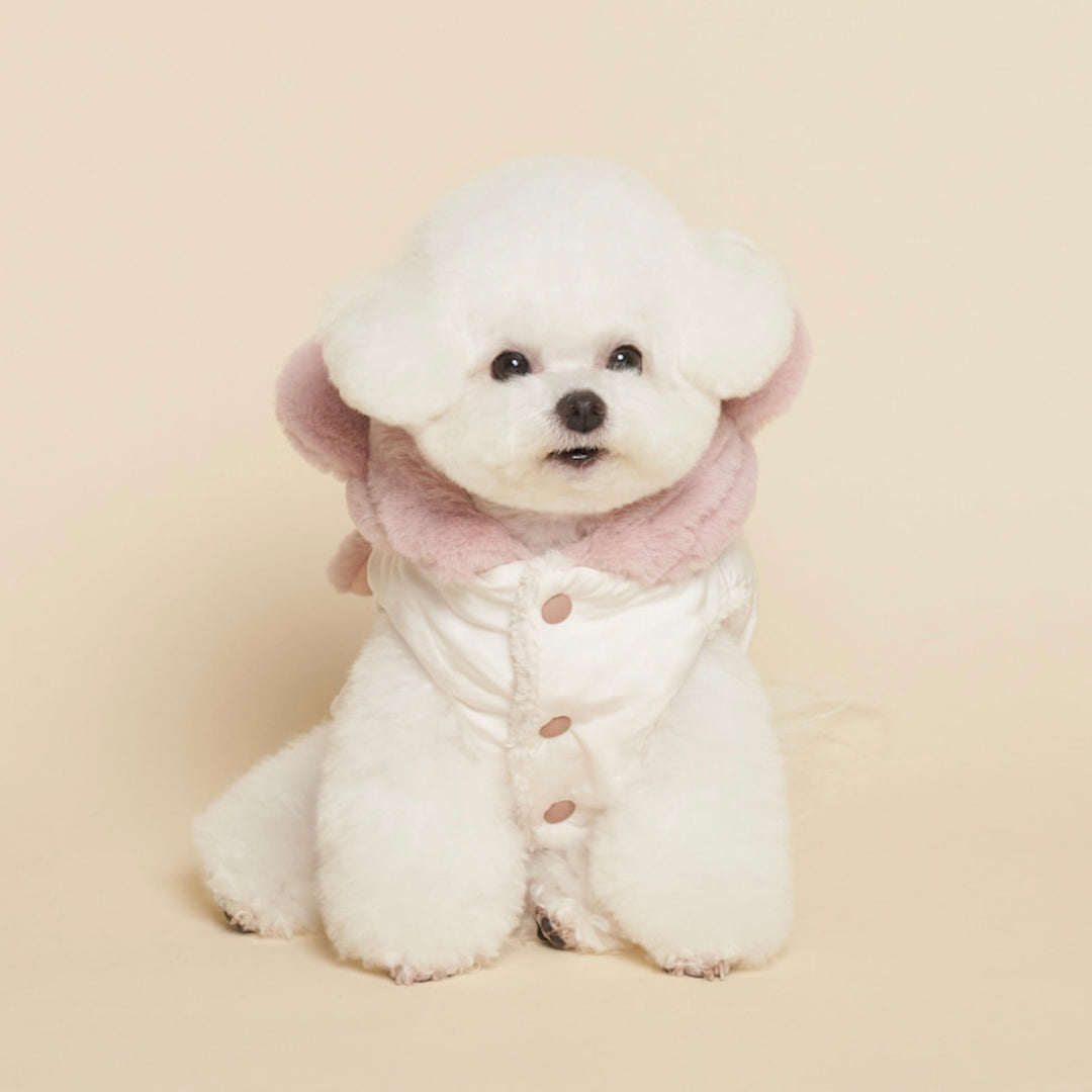 ※予約販売【meaningless】Bodle Padding（Ivory / Pink）