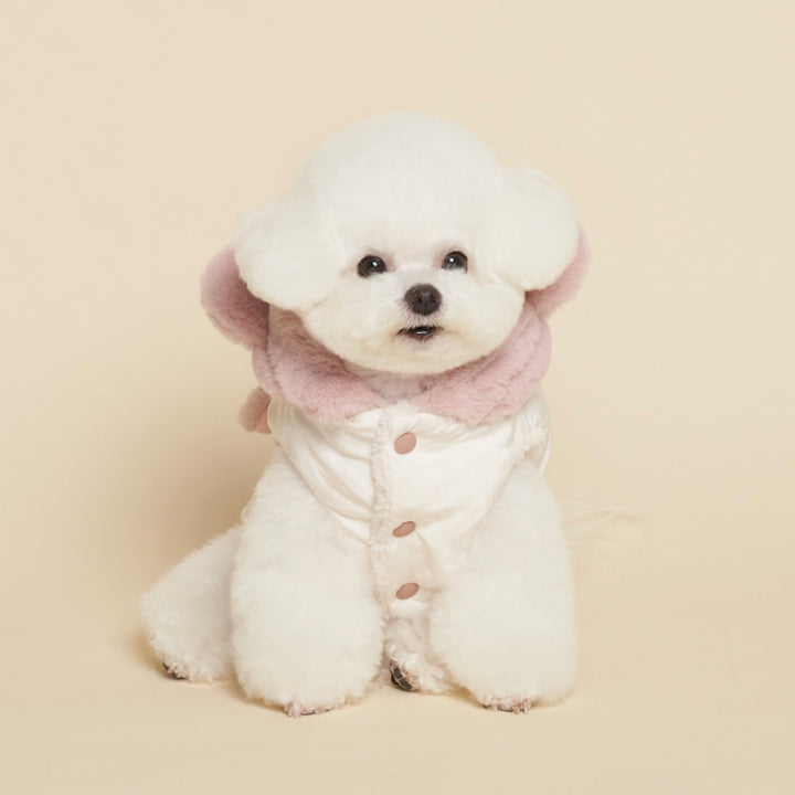 ※予約販売【meaningless】Bodle Padding（Ivory / Pink）